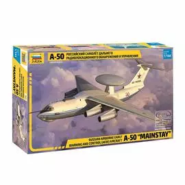 ZVEZDA Сборная модель Российский самолет дальнего радиолокационного обнаружения А-50
