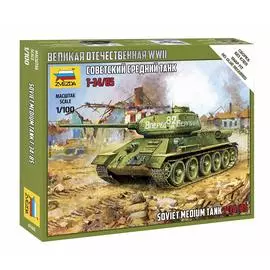 ZVEZDA Сборная модель Советский танк Т-34/85