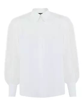 блуза с отделкой перьями Amen