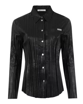 блуза из натуральной кожи HELMUT LANG