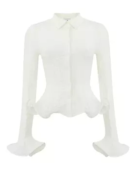 блуза жатой текстуры MSGM