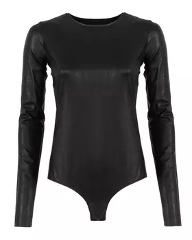 боди из экокожи MM6 Maison Margiela
