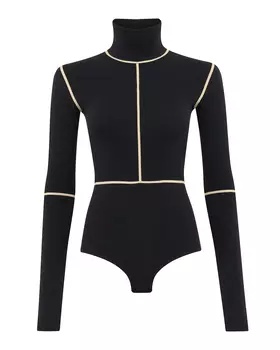 боди с контрастными швами MM6 Maison Margiela