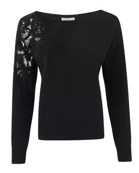 джемпер с вставкой из кружева D.EXTERIOR