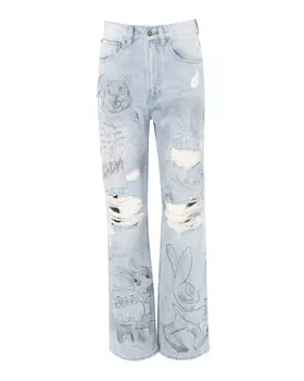 джинсы прямого силуэта Dom Rebel