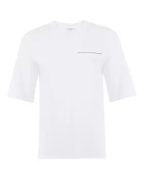 футболка с отделкой металической нитью Peserico