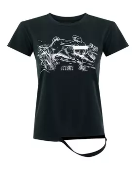 футболка с принтом MM6 Maison Margiela