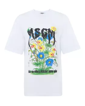 футболка с принтом MSGM