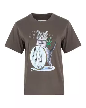 хлопковая футболка MM6 Maison Margiela