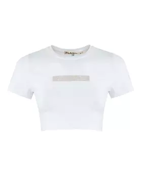 хлопковый кроп-топ FLASHIN