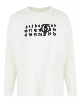хлопковый лонгслив MM6 Maison Margiela
