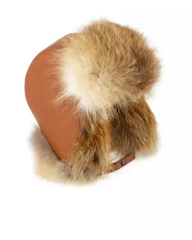 кожаная шапка-ушанка Kaminsky