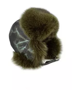 кожаная шапка-ушанка Kaminsky
