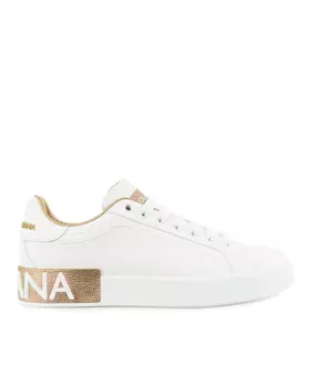 Кожаные кеды Portofino Dolce&Gabbana