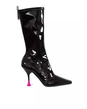 кожаные лакированные сапоги 3juin