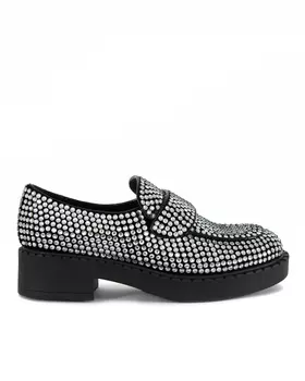 лоферы с отделкой кристаллами JEFFREY CAMPBELL