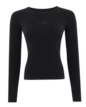 лонгслив в рубчик MM6 Maison Margiela