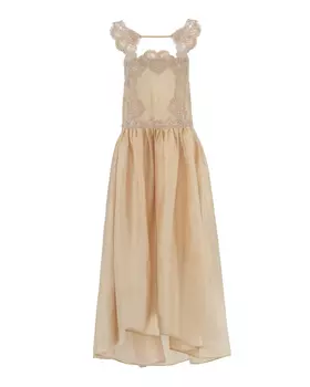 платье изо льна и шелка MAURIZIO