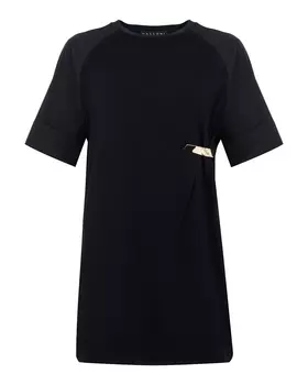 платье с золотой декоративной деталью MALLONI