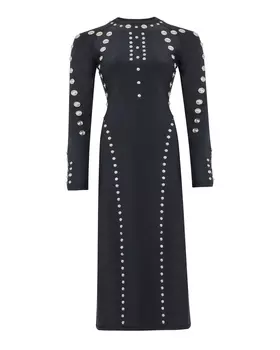 платье украшенное декоративными люверсами COPERNI