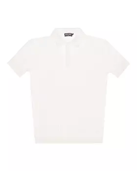 поло из вискозы и льна Antony Morato