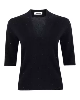 пуловер с отделкой из страз GENIOUS