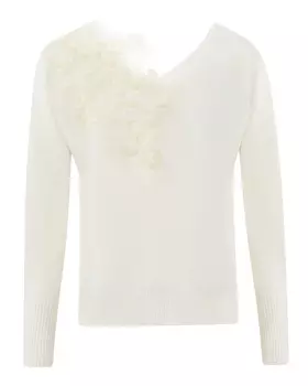пуловер с отделкой кружевом D.EXTERIOR