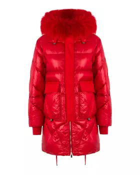 яркий пуховик DIEGO M