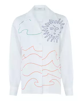 рубашка из конопли с вышивкой BEATRICE