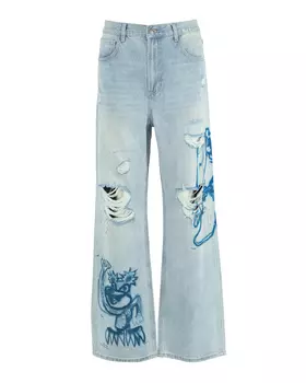 широкие джинсы Dom Rebel