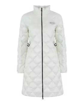 стеганое пальто-пуховик DUVETICA