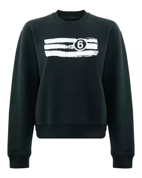 свитшот с принтом MM6 Maison Margiela