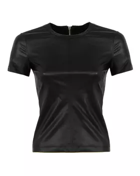 топ из экокожи HELMUT LANG