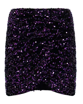юбка мини из пайеток ACTUALEE