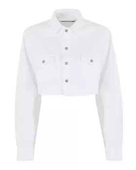 укороченная джинсовая куртка 3 x 1