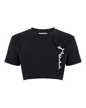 Укороченная футболка свободного кроя AREA