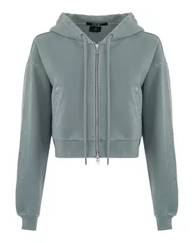 Укороченная олимпийка с капюшоном KSUBI