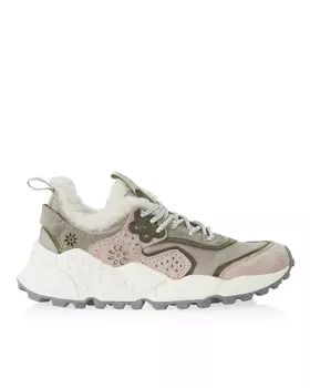 утепленные кожаные кроссовки FLOWER MOUNTAIN