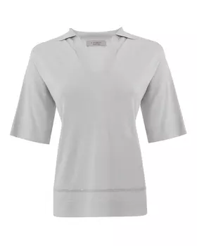 вязаное поло из вискозы D.EXTERIOR