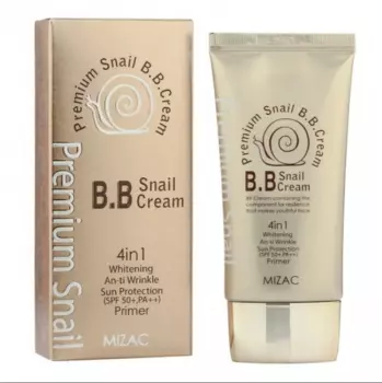 Тональный крем MIZAC для лица Premium Snail B.B. Cream 4 in 1