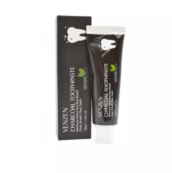 Зубная паста VENZEN с экстрактом черного угля и мяты