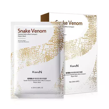 Тканевая маска для лица на основе змеиного яда