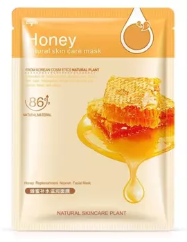 Тканевая маска для лица с экстрактом Мёда