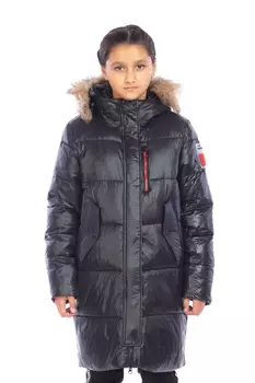 Пуховик WHS Черный, 8783290 (140, m)