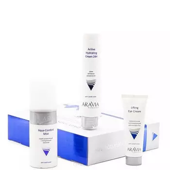 Aravia, Набор для глубокого увлажнения кожи Daily Hydration 24H, 150/100/50 мл