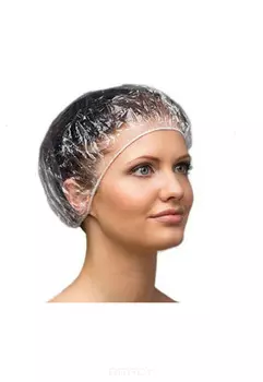 Astoria, Шапочка д/душа/пэ на резинке Гармошка, 100 шт/уп