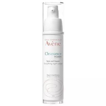 Avene, Разглаживающий ночной крем Cleanance Women, 30 мл