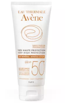 Avene, Солнцезащитный лосьон SPF 50 с минеральным экраном, 100 мл