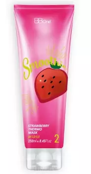 BB One, Состав для кератинового выпрямления Smoothie Strawberry Thermo Mask pH 3.0 – 5.0, 50 мл