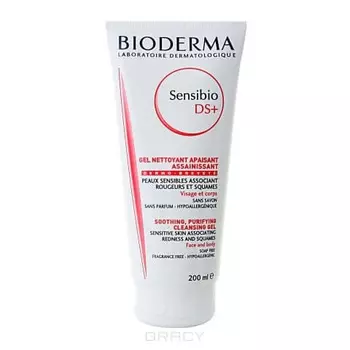 Bioderma, DS+ очищающий гель Биодерма Сенсибио, 200 мл